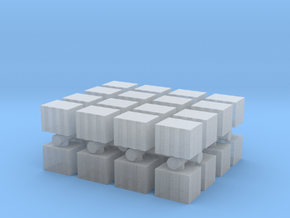 Concrete Bricks Pile (x32) 1/350 in Clear Ultra Fine Detail Plastic