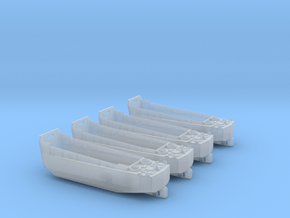 1/160 Scale LCVP Set Of 4 in Clear Ultra Fine Detail Plastic