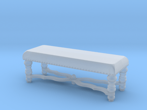 1:48 Nob Hill Bench in Clear Ultra Fine Detail Plastic