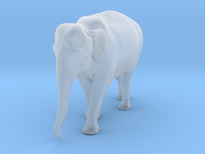 Indian Elephant 1:96 Walking Female in Clear Ultra Fine Detail Plastic