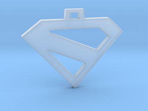 Superman Kingdom Come keychain/pendant in Clear Ultra Fine Detail Plastic