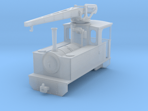 RSH crane locomotive (freelance version) in Clear Ultra Fine Detail Plastic