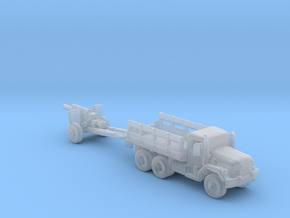 M35a2/105 mm Howitzer M102 1:160 scale in Clear Ultra Fine Detail Plastic