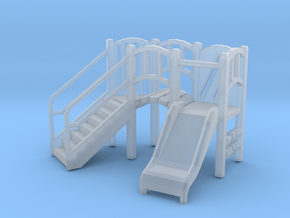 Playground Equipment 01. 1:64 Scale  in Clear Ultra Fine Detail Plastic