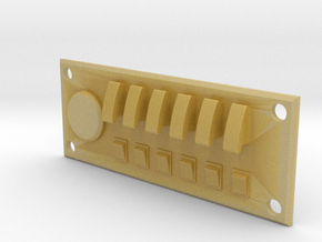 Scale Built Switch Panel for RC Crawler in Tan Fine Detail Plastic