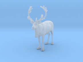 Reindeer 1:45 Standing Male 1 in Clear Ultra Fine Detail Plastic