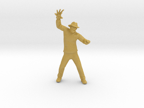 Freddy Krueger miniature model fantasy games DnD in Tan Fine Detail Plastic