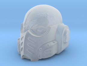 UA Tactica Space Half-Helm 7" scale in Clear Ultra Fine Detail Plastic