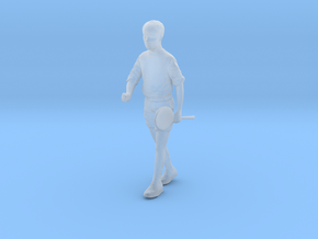 1/24 Boy Walking to Gym in Clear Ultra Fine Detail Plastic