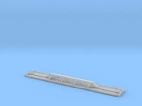 DODX Flatcar - Vehicle Deck and Frame in Clear Ultra Fine Detail Plastic