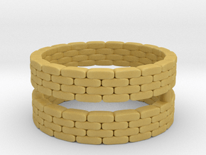 Sandbag Ring (x2) 1/160 in Tan Fine Detail Plastic