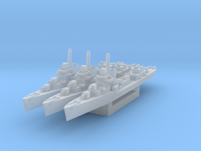 Sims class destroyer (Axis & Allies) in Clear Ultra Fine Detail Plastic