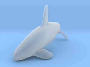 Killer Whale 1:350 Breaching Male in Clear Ultra Fine Detail Plastic