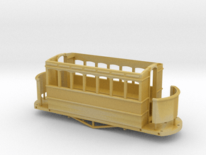 009-00n3 Tram Coach  in Tan Fine Detail Plastic