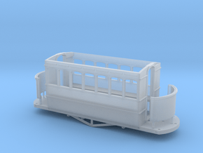 009-00n3 Tram Coach  in Clear Ultra Fine Detail Plastic
