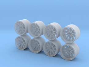 SP3 815-55 1/64 Scale Wheels in Clear Ultra Fine Detail Plastic