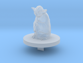 Yoda Trivial Pursuit Piece in Clear Ultra Fine Detail Plastic
