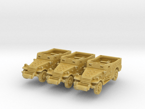 M3A1 Scoutcar early (x3) 1/285 in Tan Fine Detail Plastic