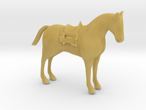 HO Scale Saddle Horse in Tan Fine Detail Plastic