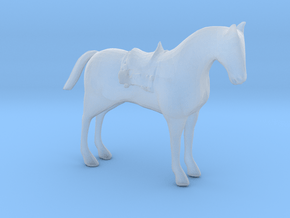 HO Scale Saddle Horse in Clear Ultra Fine Detail Plastic