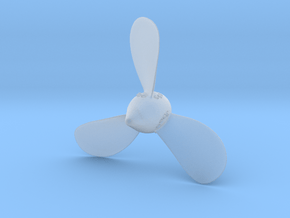 Titanic - Port 3 Bladed Propeller - Scale 1:144 in Clear Ultra Fine Detail Plastic
