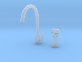 1:6 Contemp Single Faucet/Sprayer Bundle in Clear Ultra Fine Detail Plastic
