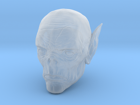 Vampire Head in Clear Ultra Fine Detail Plastic