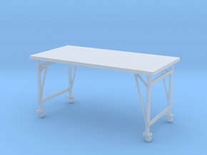 1:24 Industrial Table in Clear Ultra Fine Detail Plastic