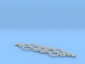 H0 1:87 Reifen für Wiking Hanomag R16 in Clear Ultra Fine Detail Plastic