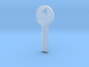 Mulholland Drive - Blue Key in Clear Ultra Fine Detail Plastic