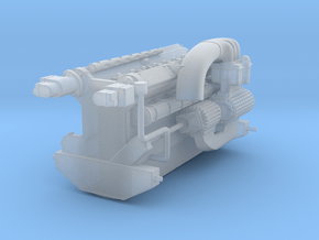 Alfa 158 Engine, 1/24 scale in Clear Ultra Fine Detail Plastic