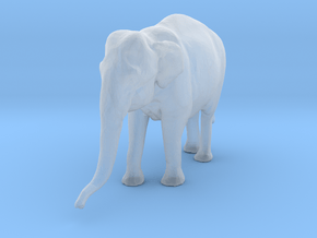 Indian Elephant 1:120 Standing Female 1 in Clear Ultra Fine Detail Plastic