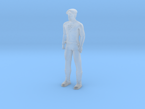 Captain Action - Action Boy - 1.24 in Clear Ultra Fine Detail Plastic