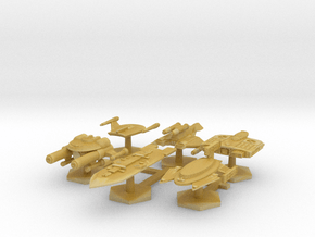 7000 Scale Tournament Cruisers 4A: KE,R+,S,FX,FV,V in Tan Fine Detail Plastic