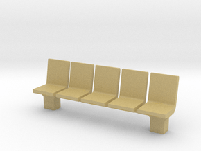 Platform Seats 1/35 in Tan Fine Detail Plastic