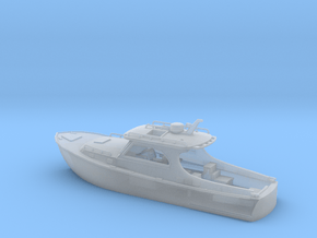 Yacht 01.HO Scale (1:87). without stern platform in Clear Ultra Fine Detail Plastic