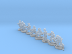 15mm Knights Squad 3 in Clear Ultra Fine Detail Plastic