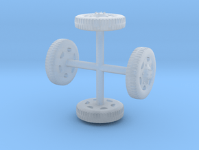 DIVCO-Wheels-Ribbed in Clear Ultra Fine Detail Plastic