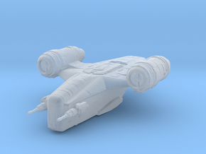 Mandalorian Gunship Razor Crest high detail in Clear Ultra Fine Detail Plastic