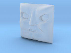 Cranky Face #1 [H0/00] in Clear Ultra Fine Detail Plastic