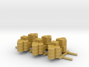 1/285 Supply Stock Pile (x6) in Tan Fine Detail Plastic
