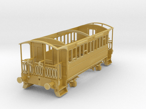 4mm Wisbech and Upwell coach in Tan Fine Detail Plastic