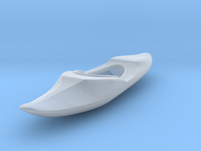 HO Scale Kayak in Clear Ultra Fine Detail Plastic