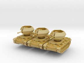 Flakpanzer III Ostwind (x3) 1/220 in Tan Fine Detail Plastic