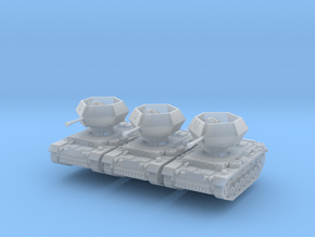 Flakpanzer III Ostwind (x3) 1/220 in Clear Ultra Fine Detail Plastic