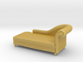 Miniature 1:48 Chaise Lounge in Tan Fine Detail Plastic