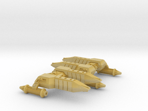 3125 Scale Lyran Cheetah Frigates (2) CVN in Tan Fine Detail Plastic
