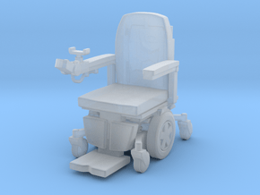 Wheelchair 03. 1:24 Scale in Clear Ultra Fine Detail Plastic