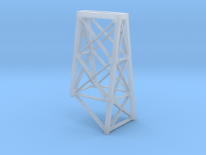 Keddie Wye Bridge Pier Tower 6 Z scale in Clear Ultra Fine Detail Plastic