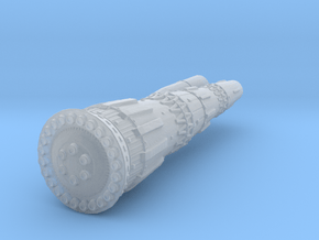 1/1000 N1 Rocket in Clear Ultra Fine Detail Plastic